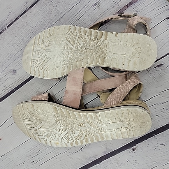 JBU Memory Foam Sandals Desert Pink Size 6 Medium - Picture 4 of 5